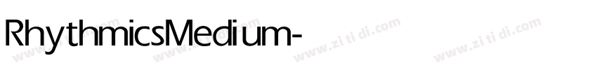 Rhythmics Medium字体转换